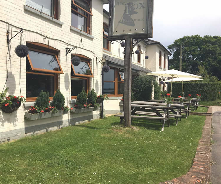 Front of the pub